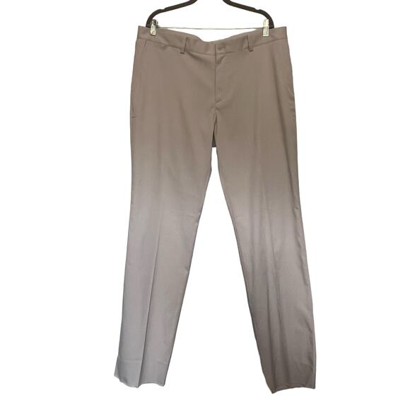 Nike Golf Tour Performance Men Pants Sz 38 Comfort Dri-Fit Cream Stretch Raw Hem - Picture 1 of 12